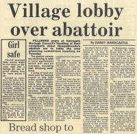 1988.02.26 - Village lobby over abattoir, PB & NH, Page 1 - click for full size image 1988.02.26 - Village lobby over abattoir, PB & NH, Page 1 - click for full size image