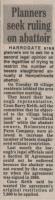 1988.03.04 - Planners seek ruling on abattoir, PB & NH, Page1 - click for full size image 1988.03.04 - Planners seek ruling on abattoir, PB & NH, Page1 - click for full size image