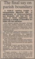 1982.11.12 - The final say on parish boundary, PB & NH, Page 3 - click for full size image 1982.11.12 - The final say on parish boundary, PB & NH, Page 3 - click for full size image