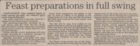 1989.07.14 - Feast preparations in full swing, PB & NH, Page 1 - click for full size image 1989.07.14 - Feast preparations in full swing, PB & NH, Page 1 - click for full size image
