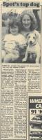 1991.07.26 - Spot's top dog, PB & NH, Page 1 - click for full size image 1991.07.26 - Spot's top dog, PB & NH, Page 1 - click for full size image