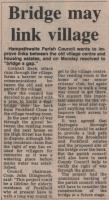 1982.09.17 - Bridge may link village, PB & NH - click for full size image 1982.09.17 - Bridge may link village, PB & NH - click for full size image