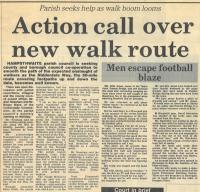 1985.05.17 - Action call over new walk route, PB & NH, Page 1 - click for full size image 1985.05.17 - Action call over new walk route, PB & NH, Page 1 - click for full size image