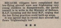 1985.11.15 - Low flying aircraft, PB & NH, Page 1 - click for full size image 1985.11.15 - Low flying aircraft, PB & NH, Page 1 - click for full size image