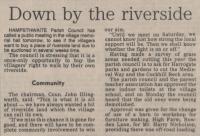 1986.01.17 - Down by the riverside, PB & NH, Page 1 - click for full size image 1986.01.17 - Down by the riverside, PB & NH, Page 1 - click for full size image