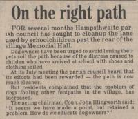 1986.07.25 - On the right path, PB & NH, Page 1 - click for full size image 1986.07.25 - On the right path, PB & NH, Page 1 - click for full size image