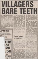 1983.11.23 - Villagers bare teeth, Observer, Page 9 - click for full size image 1983.11.23 - Villagers bare teeth, Observer, Page 9 - click for full size image