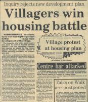 1984 - Villagers win housing battle, PB & NH, Page 1 - click for full size image 1984 - Villagers win housing battle, PB & NH, Page 1 - click for full size image