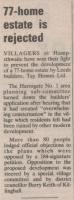1984.01.04 - 77-home estate is rejected, Observer, Page 1 - click for full size image 1984.01.04 - 77-home estate is rejected, Observer, Page 1 - click for full size image
