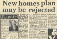 1989.07.21 - New homes plan may be rejected, PB & NH, Page 1 - click for full size image 1989.07.21 - New homes plan may be rejected, PB & NH, Page 1 - click for full size image