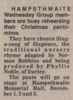 1988.09.30 - Christmas pantomine, PB & NH, Page 1 - click for full size image 1988.09.30 - Christmas pantomine, PB & NH, Page 1 - click for full size image