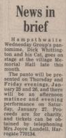 1990.01.05 - Dick Whittington panto, PB & NH, Page 1 - click for full size image 1990.01.05 - Dick Whittington panto, PB & NH, Page 1 - click for full size image